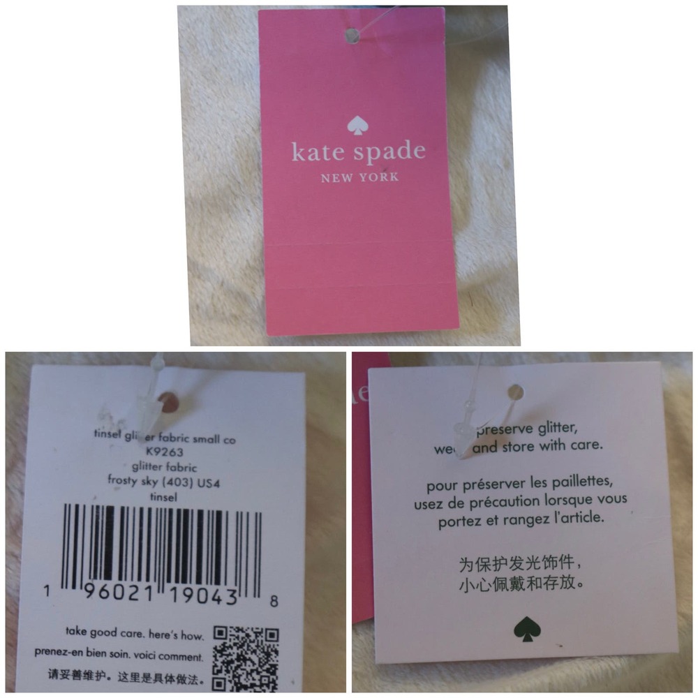 NWT Kate Spade Tinsel Small Cosmetic Case - Picture 9 of 9